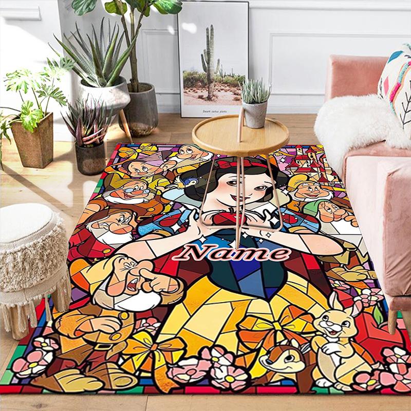Custom 1Pc Snow White'S Garden Rug Office Carpet Indoor Outdoor Entrance Doormat Nonslip Soft And Comfortable Living Room D916239