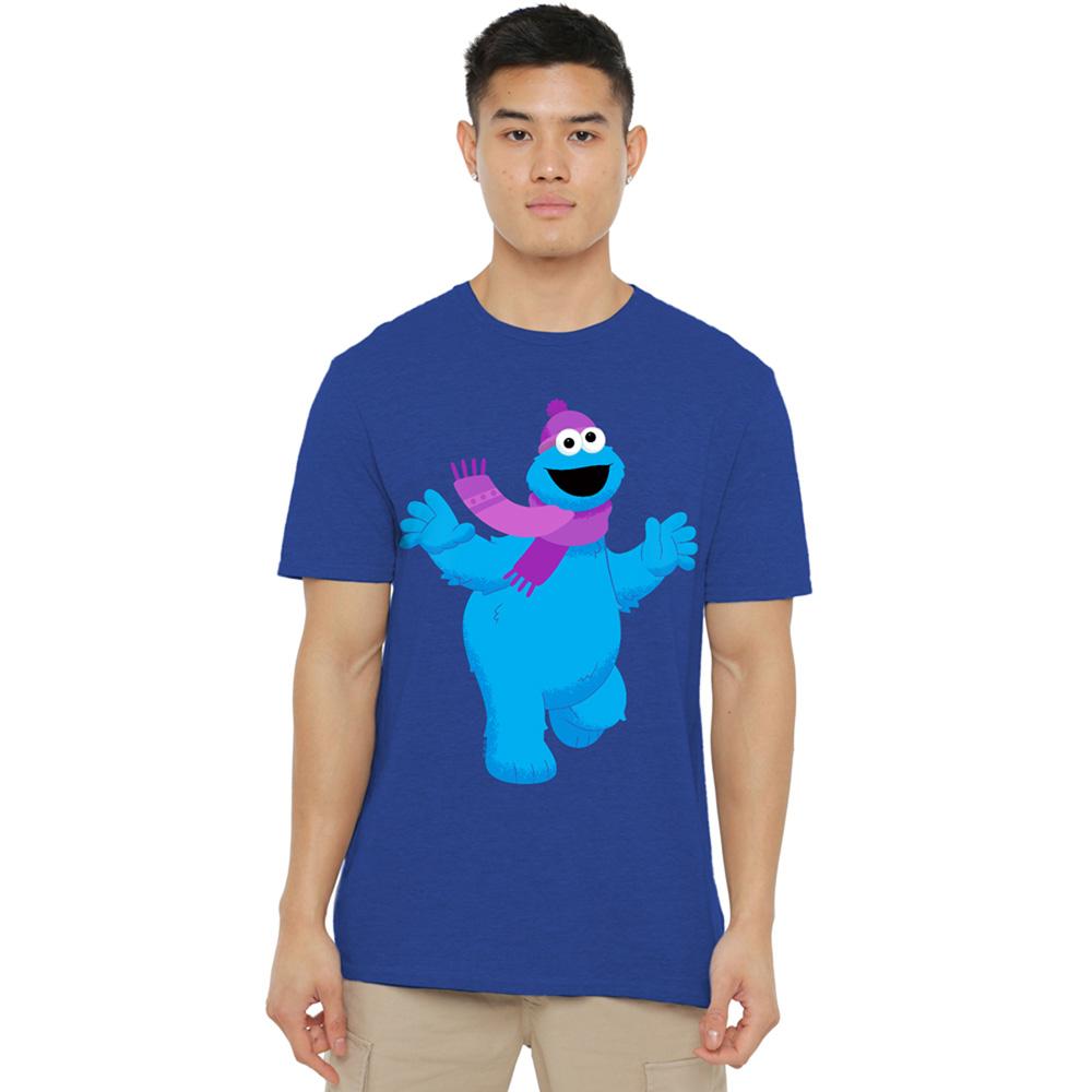 Sesame Street Unisex Adult Furry Friends Forever! Cookie Monster T-Shirt