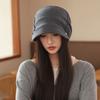 Small Hat for Women with Autumn and Winter Thin Styles Fashionable and Versatile Pull Out Hat Big Head Circumference Pile of Hats