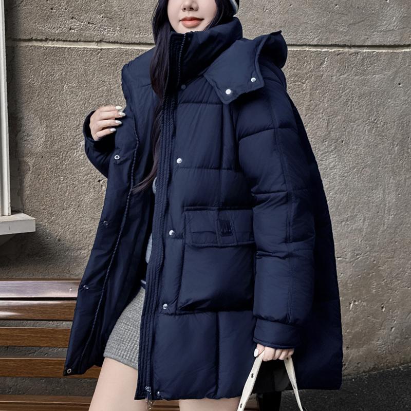 

Модное зимнее пальто женское длинное парки с капюшоном свободное толстое теплое верхняя одежда женские куртки 2XL