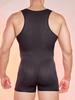 Men'S Stripe Thin Bodysuit High Elastic Sheer See Through Tights U Convex Pouch Sexy Breathable Playsuit Man Shaper Dance Wear