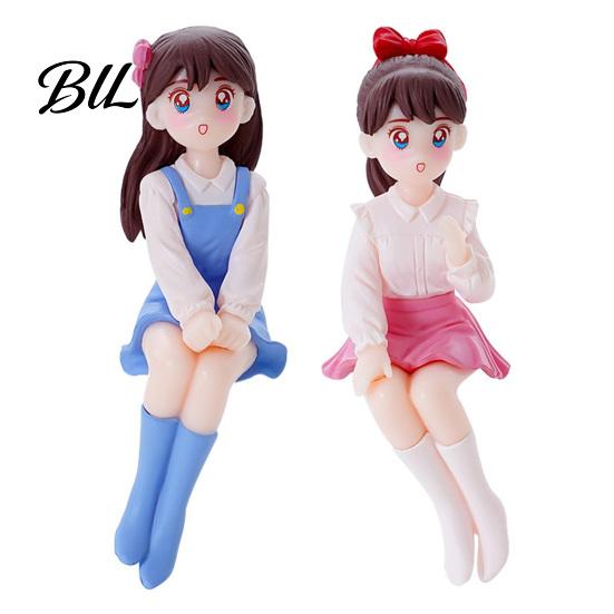 Sweet Girl Style Decor 1 Pair Cute Crafts Creative Girlfriend Doll DIY Figurine - Exquisite Miniature Car Desk Comforting Decorations Decor, A