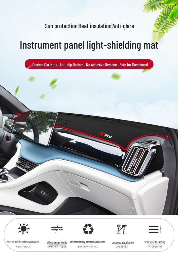 BYD Song Pro Dashboard Sunshade: Glare-Proof, Heat-Insulating Pad for Center Console