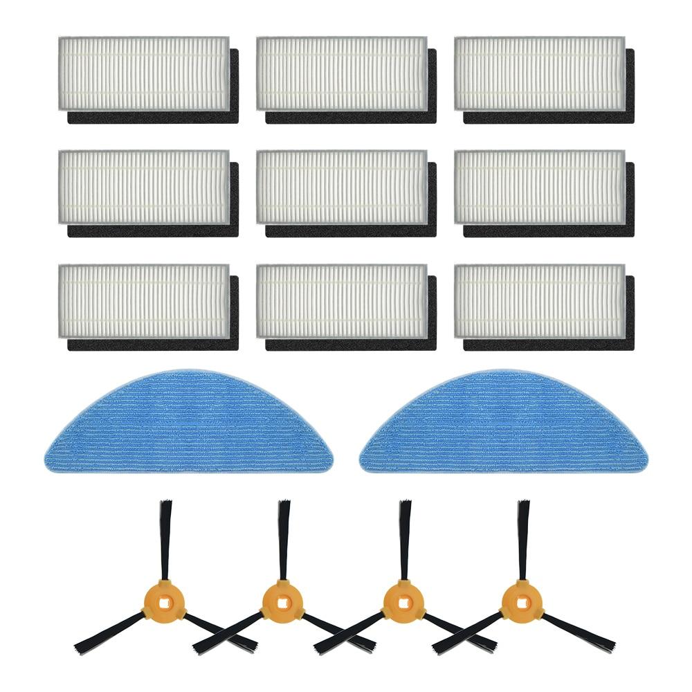 Ecovac deebot n79s N79 eufy robovac 11 11C temizlik aksesuarları için yüksek verimli filtre paspas bezi ana fırça