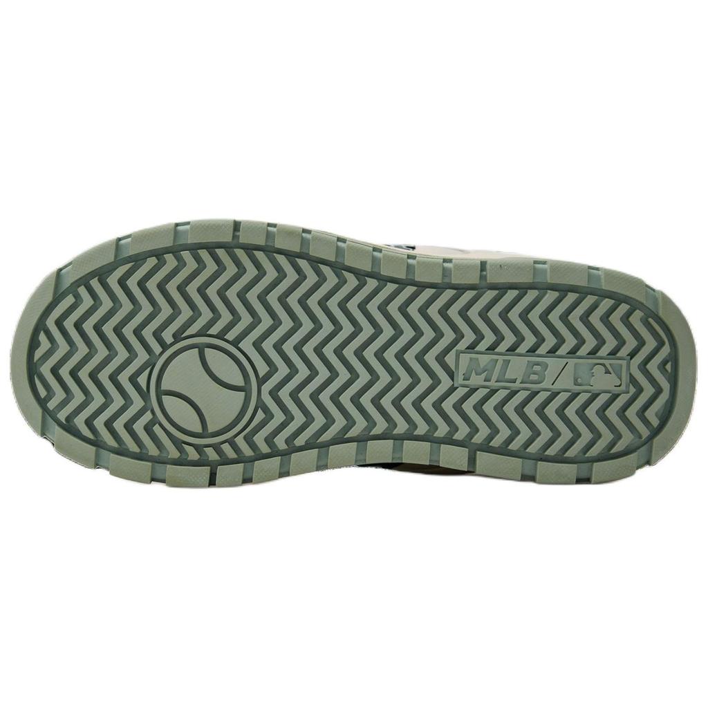 New MLB Los Angeles Dodgers Anti Slip Wear Resistant Low Top Skateboard Shoes Unisex Beige Green 3ASXCWN4N-07MTM