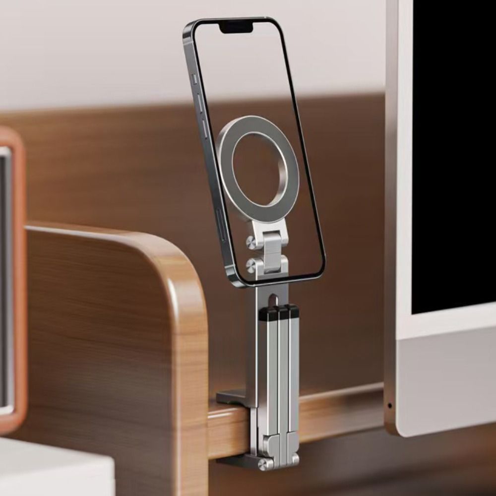 360° Rotation Portable Phone Stand Foldable Desk Phone Clip Bracket Vlog