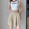Women's High-Waisted Pleated Wide-Leg Shorts - 2024 Spring/Autumn Collection