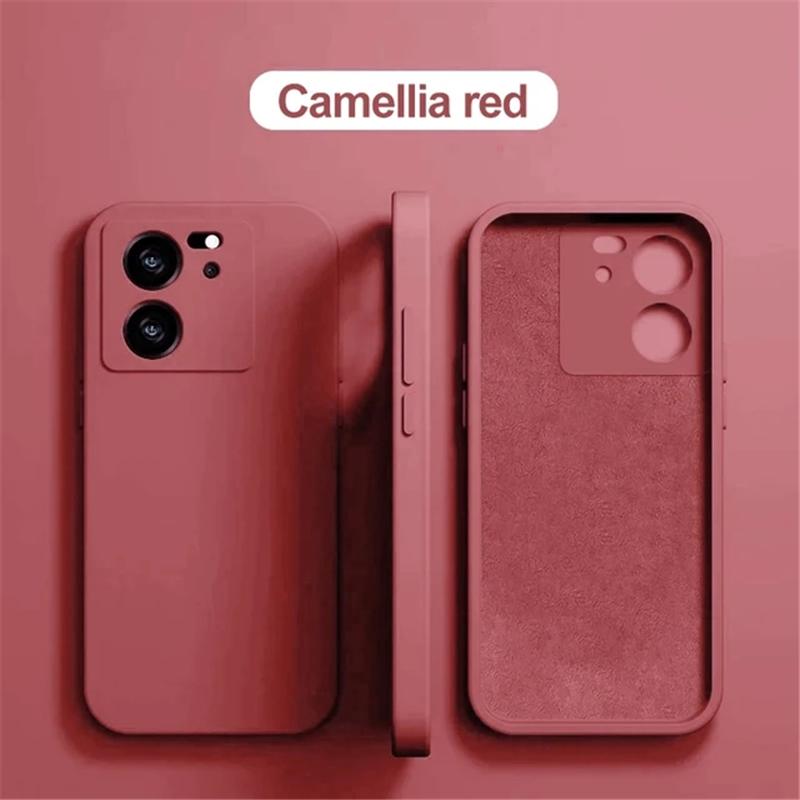 

Роскошный матовый жидкий силиконовый мягкий чехол для Xiaomi Redmi Note 13 12 11 Pro Plus 12S 11S 13C 11A K70E Poco M5 M4 X6 X5 Pro 5G 4G противоударный чехол For Redmi Note 13 5G темно-красного
