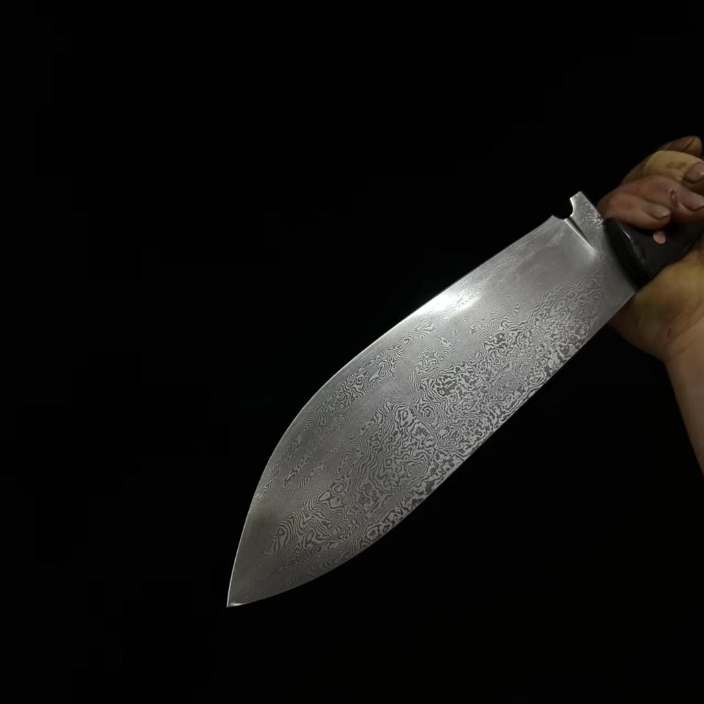 8 Inch Wood Chopper Knife Sharp Chef Cleaver Machete Damascus Steel Blade Handmade Longquan Kitchen Knife Meat And Poultry Tools