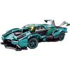 Technical Super Speed Green Lamborghinis Sports Car Model Building Blocks Famous Vehicle Assemble Bricks Kid Toys for Adult Gift