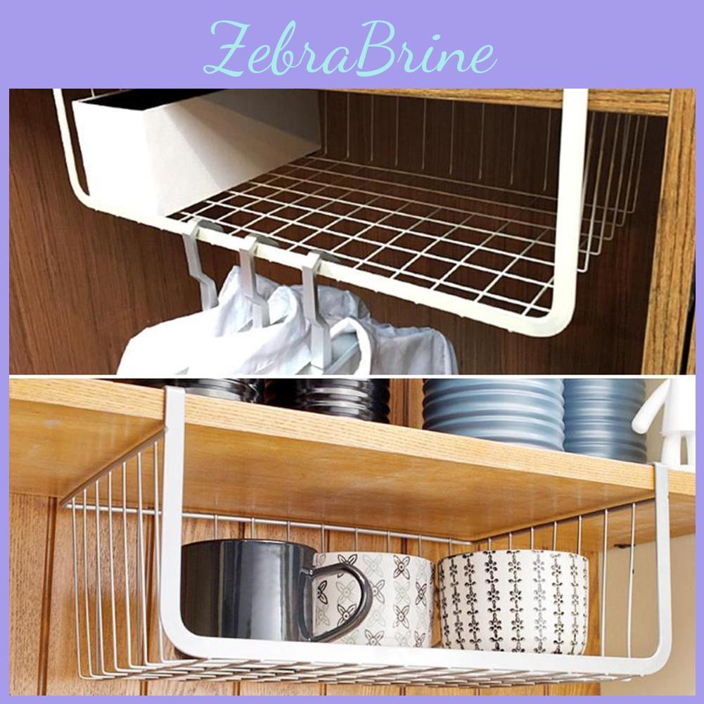 Yousheng Shelf Under Storage Hanging Basket Metal Cupboard Cabinet Organizer Rack Holder Kty