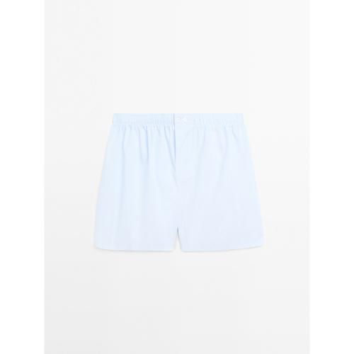 

[Massimo Dutti] Боксеры в микроклетку 2401330 [Доставка из Кореи] 100% Оригинал Sky Blue - M