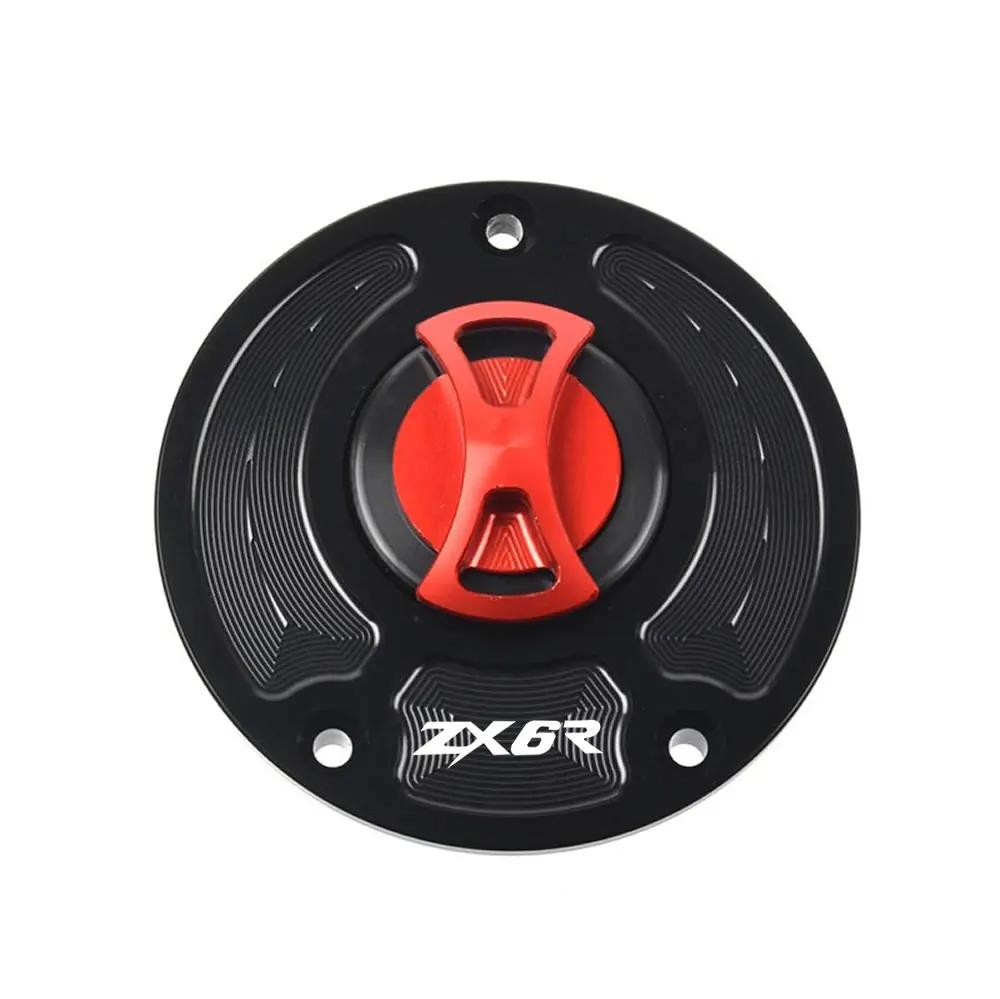 Keyless Motorcycle Fuel Gas Tank Cap Cover For Kawasaki Ninja ZX-6R 636 ZX636R 2007-2018 2012 2013 2014 2015 2016 ZX6R ZX 6R
