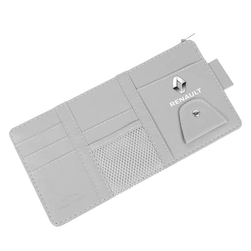 Car Sun Visor Point Type Multi-function Storage Bag Car Accessories For Renault Dacia Koleos Clio Laguna 2 Megane 2 3 Duster Logan Captur