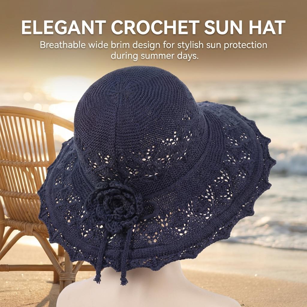 Freedom Outdoors Women's Foldable Wide Brim Sun Hat For Beach Travel, Upf Polyester Uv Protection, Packable Korean Style Outdoor Cap For