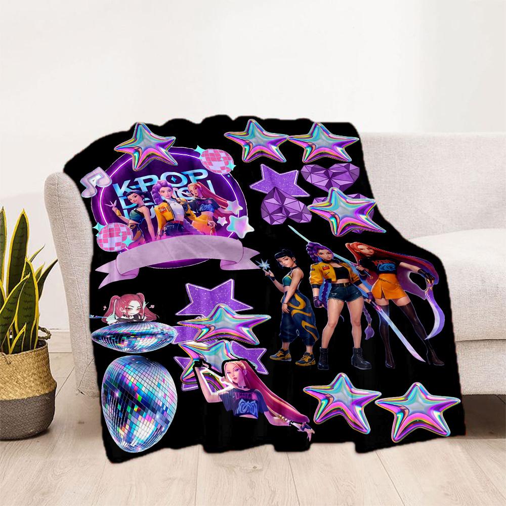 Future Fashion Icons Blanket Comfortable Perfect for Bedding Office Chair Livingroom for All Seasons Digital Print