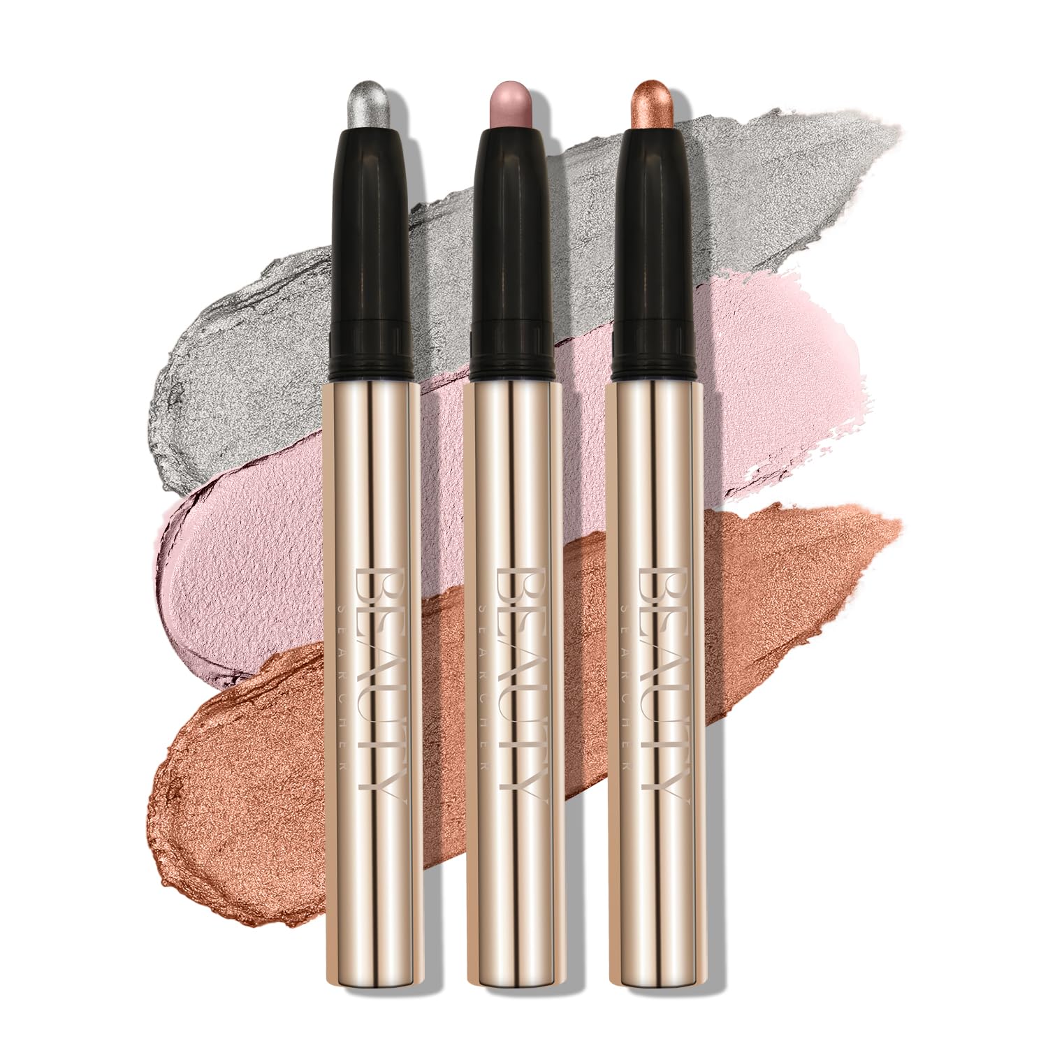 Eyeshadow Stick, Matte Shimmer Eyeshadow Pencil, Crayon, Smooth Waterproof Pigment, Creamy Eyeshadow Pencil, Shiny Eyeshadow, Eye Brightener,