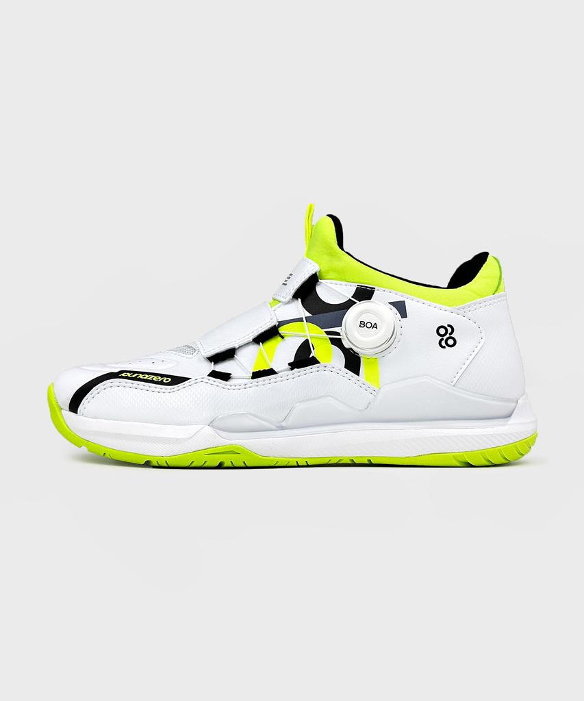 Vitro Unisex Badminton Shoes Puna 03 (White & Lime) Boa Fit System