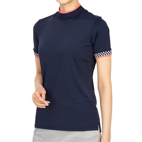 G For Golf feaThweiGhT G4lS22k94 TwlT Damen Mock Neck Golf Kurzarm T-Shirt
