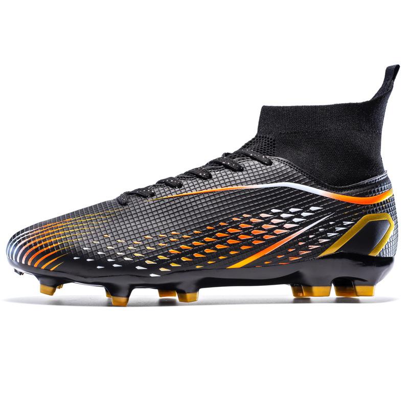 World Cup high-top football shoes boys and girls TF broken nails AG long nails adult grass training shoes