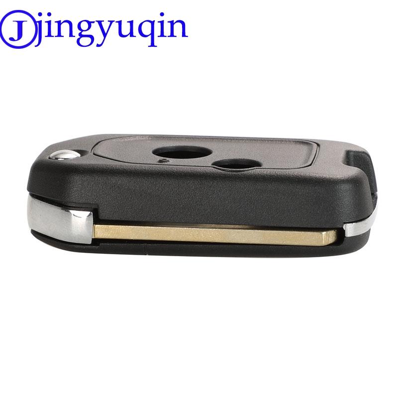 Jingyuqin Modifizierter 2/3-Tasten Autoschlüssel für Honda Accord Pilot Cr-V Schlüsselgehäuse Civic Insight Ridgeline 2003-2013