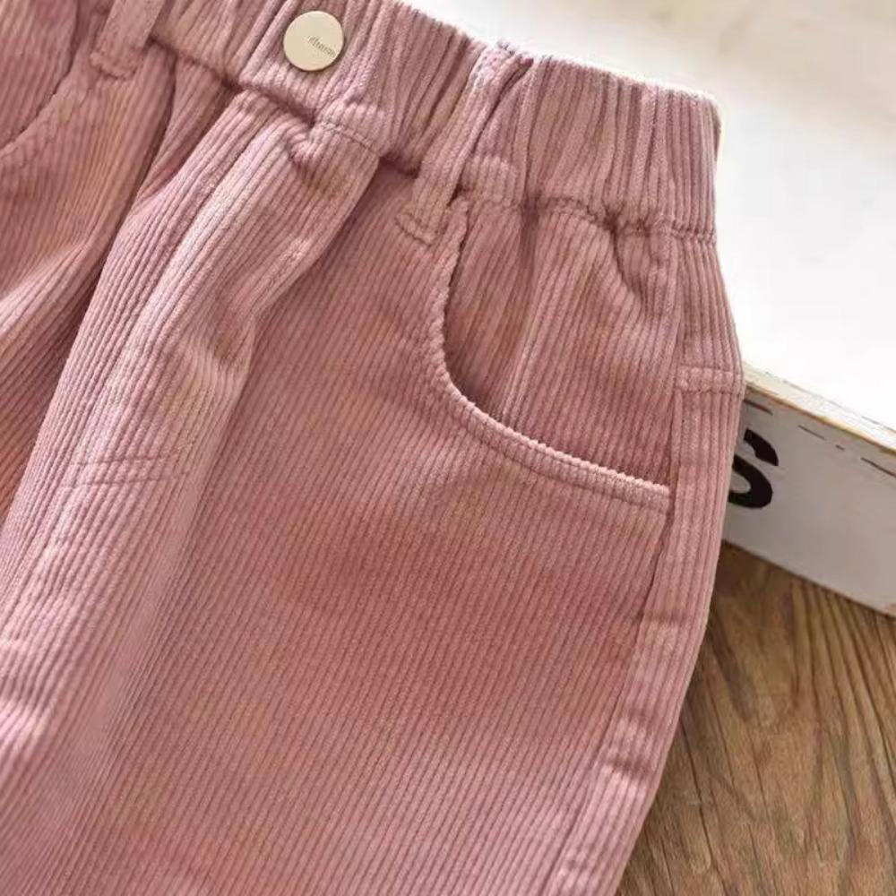 Girls Boys Pants Autumn and Winter Outer Wear Padded and Thickened Pants Children Long Pants Winter Long Pants