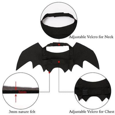 Halloween Pet Dog Costumes Bat Wing Vampire Black Cute Fancy Dress Up Halloween Pet Dog Cat Costume