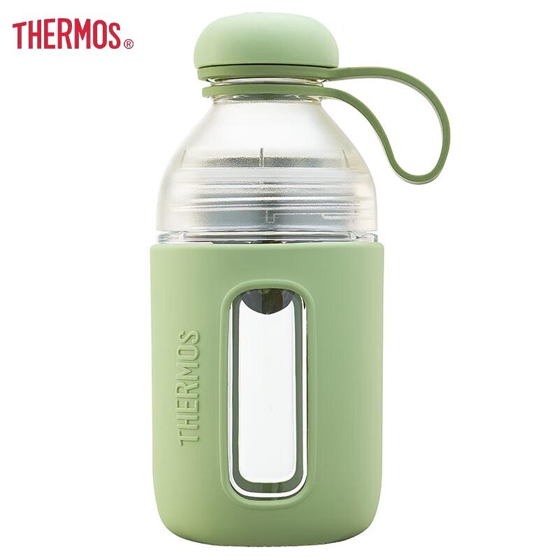THERMOS Portable Plastic Milkshake Sport Water Bottle 430ml