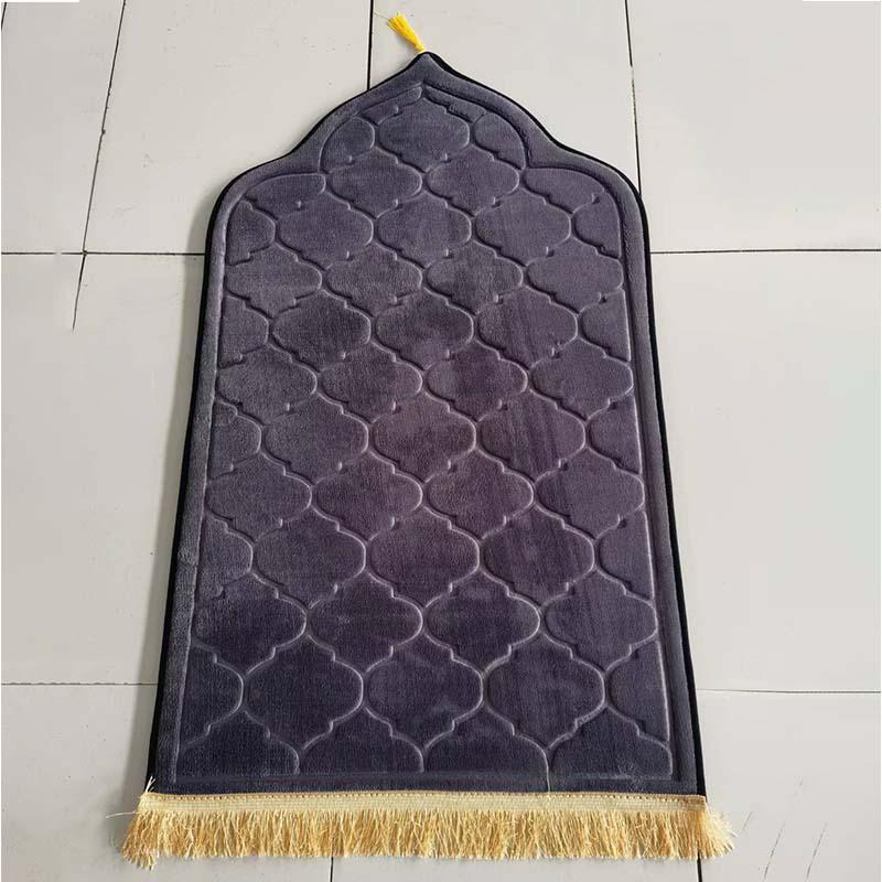 Cross-border Flannel Floor Mat: Irregular Shape, Thick Cushion, Living Room Prayer Carpet