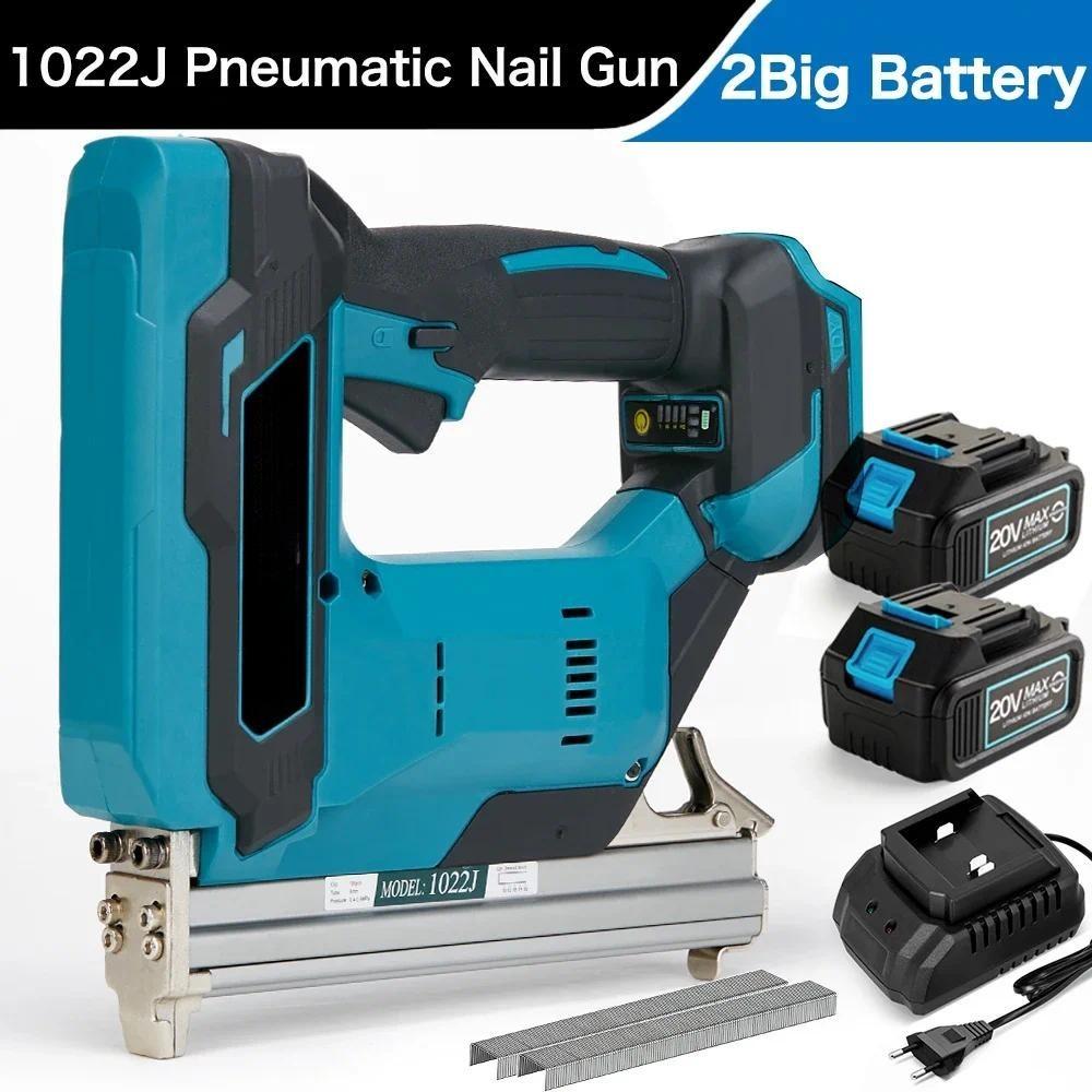 

Беспроводной портативный электрический гвоздезабивной пистолет с прямыми U-образными скобами, бесщеточный степлер для гвоздезабивки