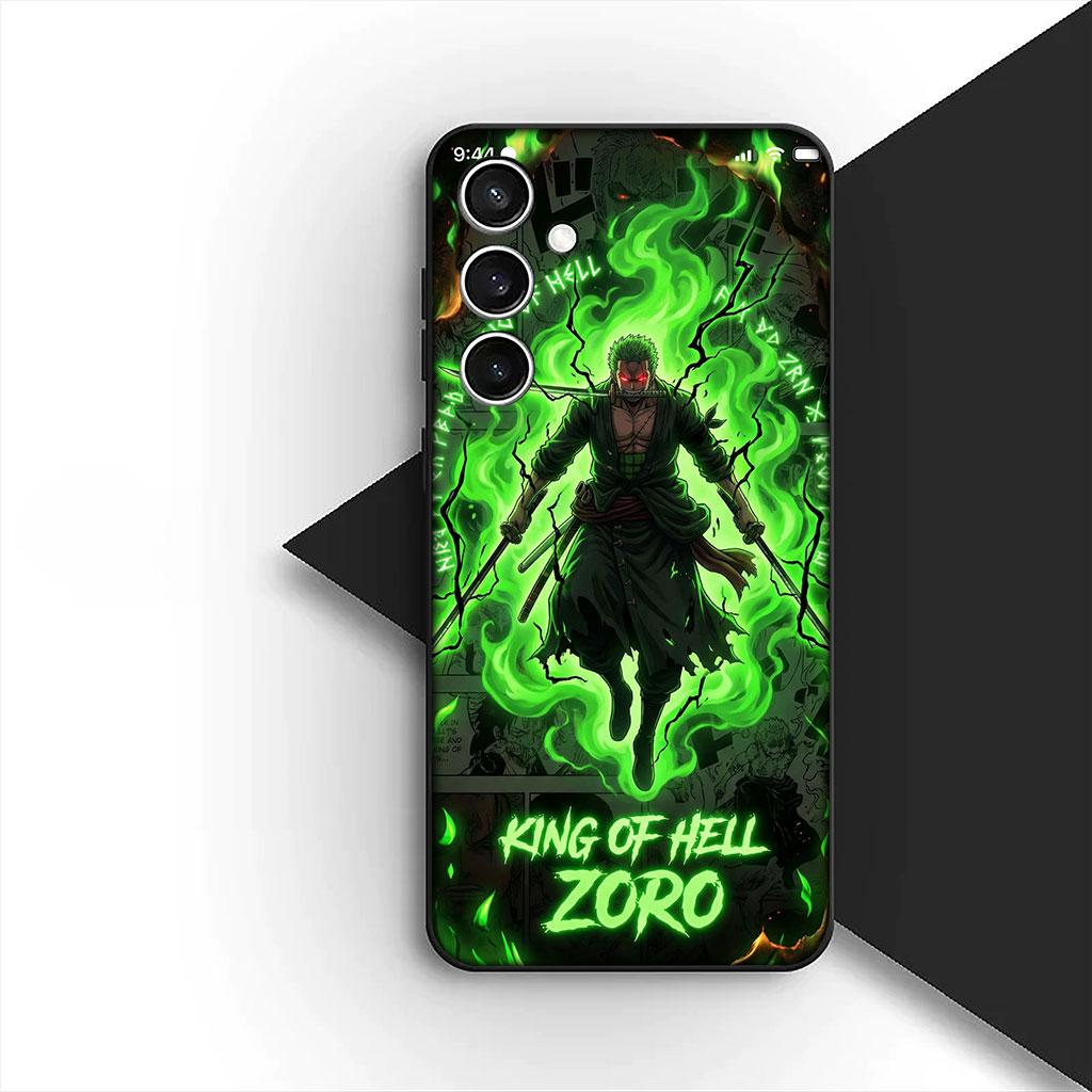 Phone Cover for Samsung Galaxy S22 S21 S20 FE Ultra Plus A07 A17 A15 A16 A25 A57 A37 Case Sanji One Pieces Luffy Roronoa Zoro
