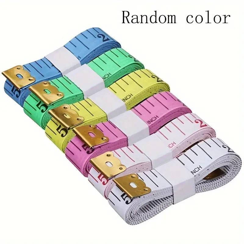 

12Pcs 150cm/60inch Body Measuring Ruler Sewing Tailor Tape Measuring Centimeter Meter Sewing Measuring Tape Soft Random Color
