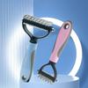 Dog Deshedding Brush Professional Pet Hair Knot Remover Non-slip Handle Grooming Tool for All Breeds Home & Salon Use