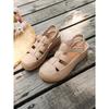 Women Platform Hollow Roman Sandals, Round Toe Wedge Heel Breathable Comfort Casual Shoes