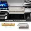 LHD Soft Silicone Co-pilot Dashboard Storage Organizer Tray Box For Toyota RAV4 2026-2028 Car Passenger Console Sundries