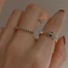 Green Zircon Snake Design Luxury Stackable Ring