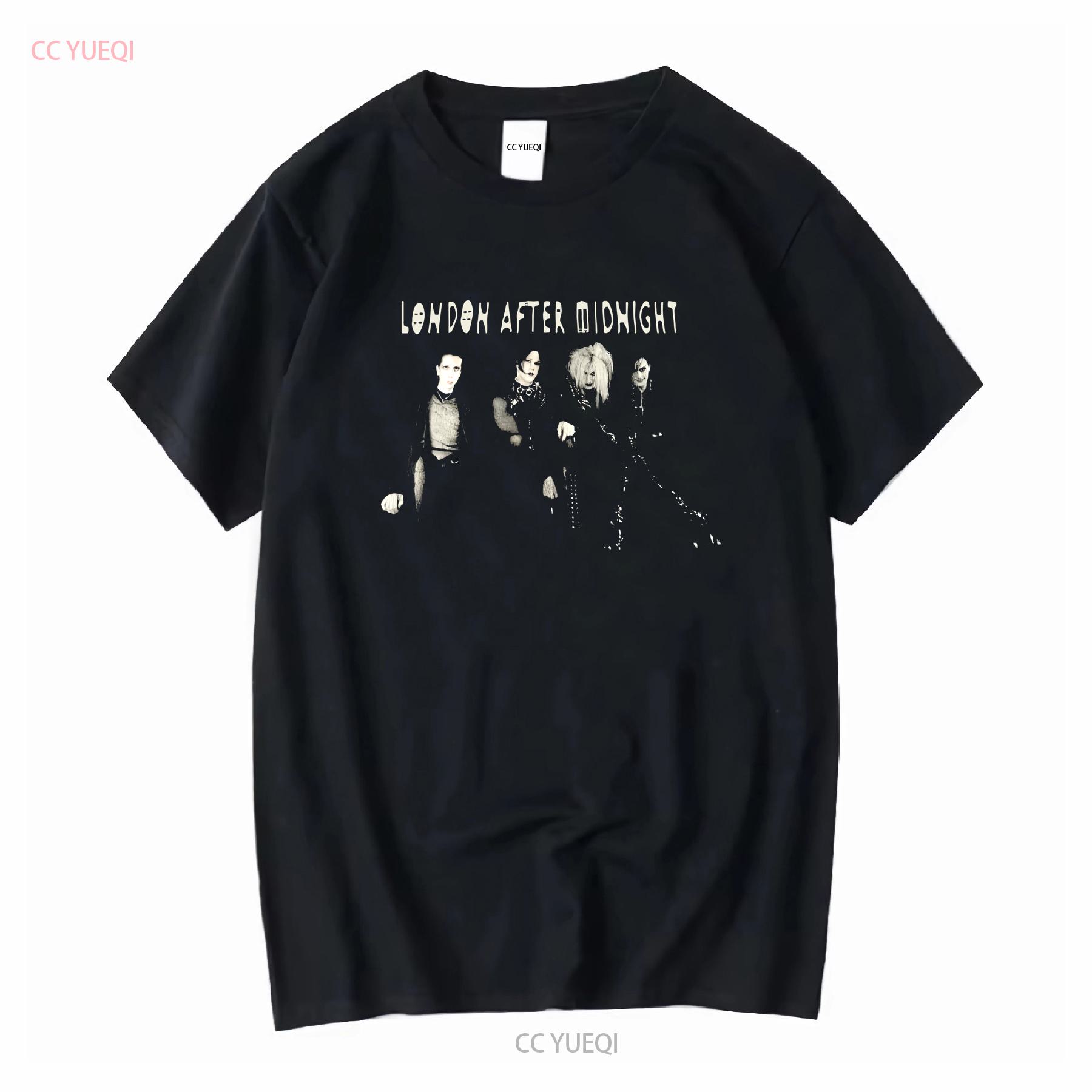 

Vintage London After MidnighT T Shirt RARE Goth Gothic Punk Cinema Strange Bauhaus long sleeves vintage Washed fashion 4XL