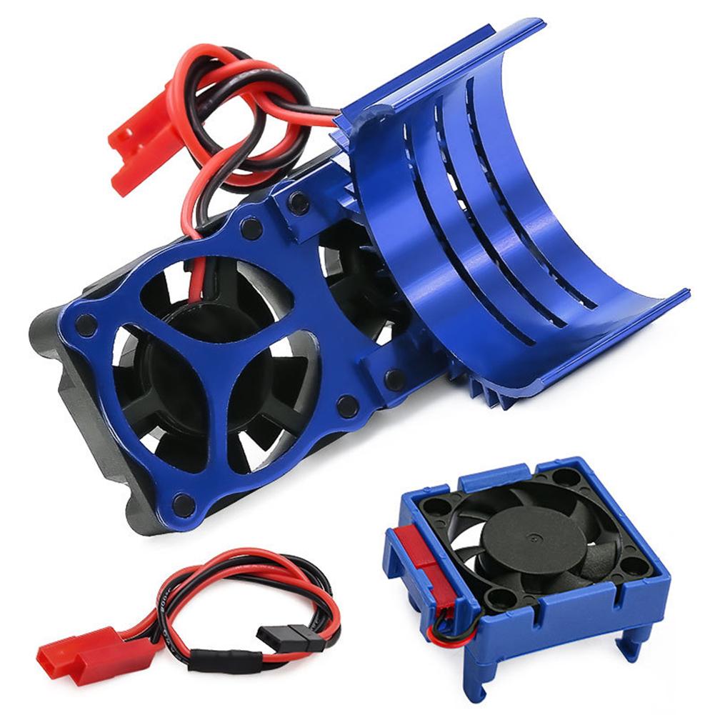 RC VXL-3s ESC Soğutma Fanı Motor Çift Fan Seti Uyumlu Traxxas Slash 4x4 Stampede 4x4 Rustler 4x4 Hoss 4×4 Velineon Soğutucu