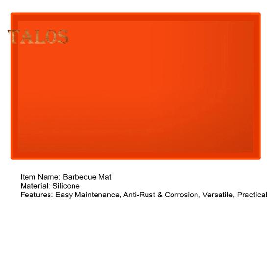 Hitzebeständige Silikon-Grillmatte, rutschfeste Camping-Grillschutzunterlage, feuerfestes, rostfreies Design für das Grillen im Freien