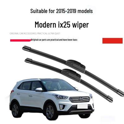 Anwendbar für Hyundai IX25 Wischblätter Rahmenlos Leise, Modelljahre 2014-2021 vorne und Modelljahre 2015-2019.