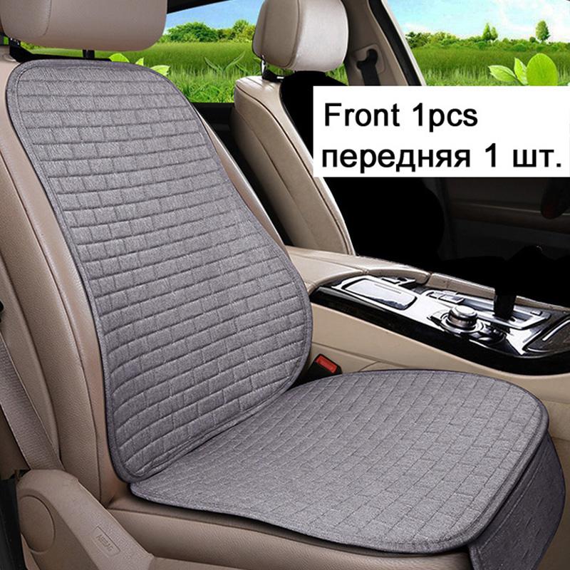 Car Flax Seat Cushion Protector Pad Car Seat Cover Front/Rear Seat Cover Automobile Cushion Pad Mat Backrest Auto Accessori