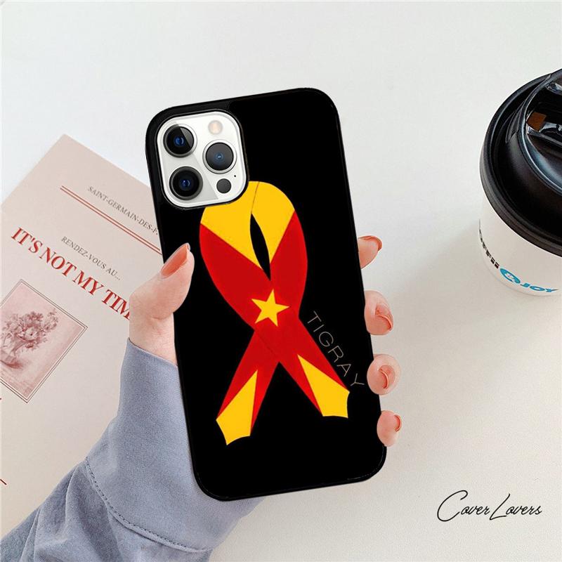 Tigray Flag Phone Case For Apple iPhone 17 Air 11 Pro Max Plus Coque For iPhone 17 Air 14 15 16 13 12 Max Cover