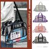 Transparent PVC Yoga Sports Bag Large Capacity Weeks Travel Duffel Bag Lightweight Portable Multifunctional for Swimming Hiking
