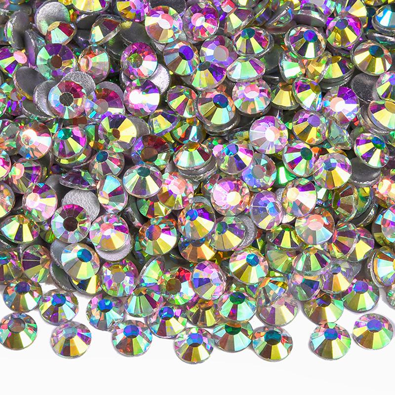 Hotfix Crystal AB Rhinestones DIY Iron On Jewelry Making Glass Beads Flatback Crafts Accessories Stones For Cap Dancing Dress