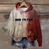 Spring And Autumn Fashion Men's Hoodie Bloody Cosplay 3D Print Hoodies Street Casual Boy Sweatshirt Women's Oversized Top Clothing