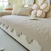 Ins Cream Autumn And Winter Cotton Sofa Cushion Living Room Seat Cushion Sofa Towel Seat Cushion Simple Sofa Cover Non-Slip Cloth