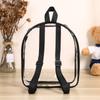 Korean Style Transparent Backpack Zipper PVC Shoulder Bag Fashion Students School Bag  Travel
