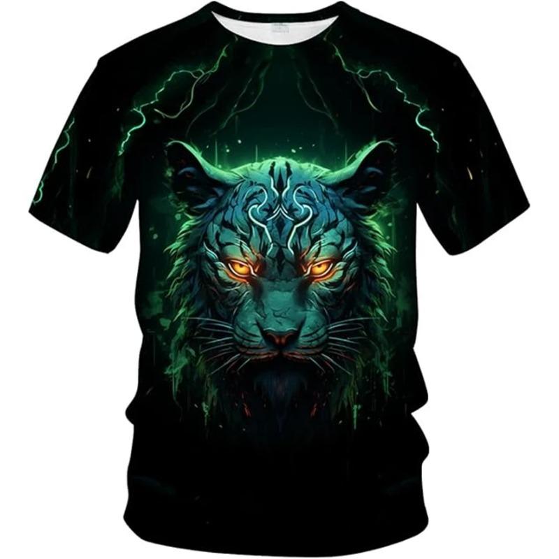 The 3D printed men's T-shirt for the summer of 2026is a bestseller for sports fitness exercise casual fashion and lightness