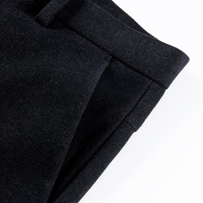 Sugiyama Men's Fleece-Lined Brushed Business Casual Straight-Leg Pants