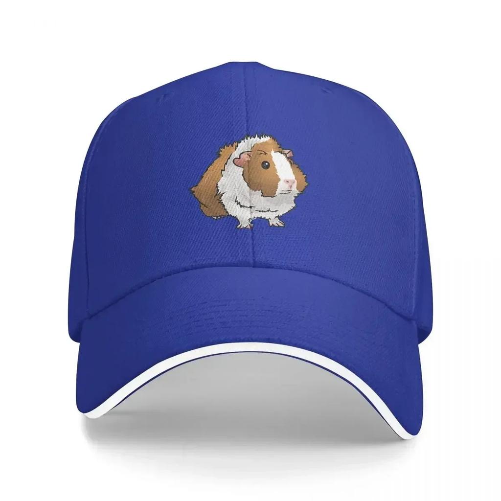 Cute Guinea Pig Cartoon Animal Baseball Cap Breathable Cotton Adjustable Casual Hat For Adults